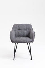 Armlehnstuhl Monaco gelb gepolstert