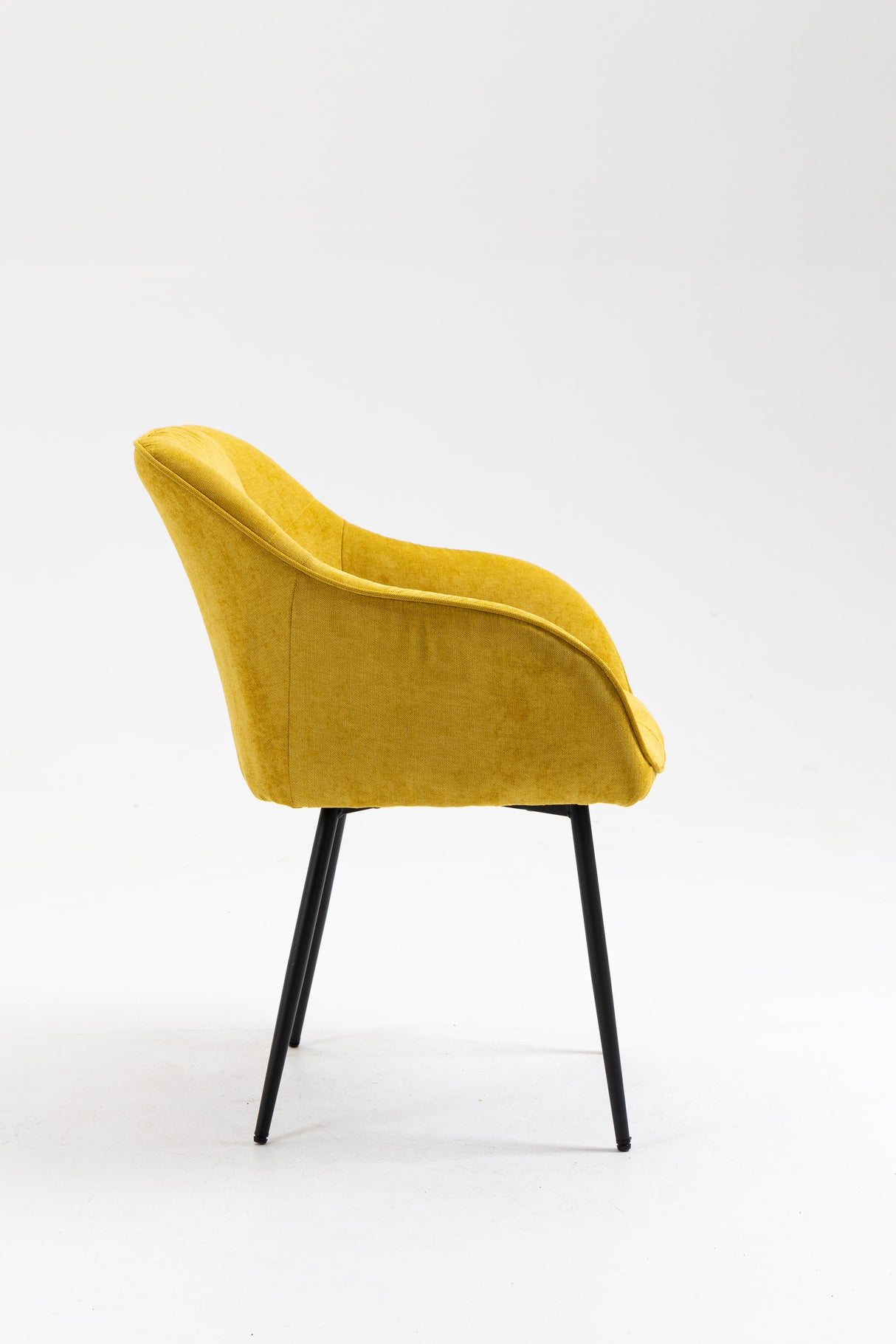 Armlehnstuhl Monaco gelb gepolstert