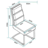 Milan – Komfort Freischwinger Stuhl Braun 45x61x101cm