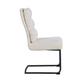 Milan – Komfort Freischwinger Stuhl Beige 45x61x101cm