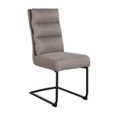 Milan – Komfort Freischwinger Stuhl Braun 45x61x101cm