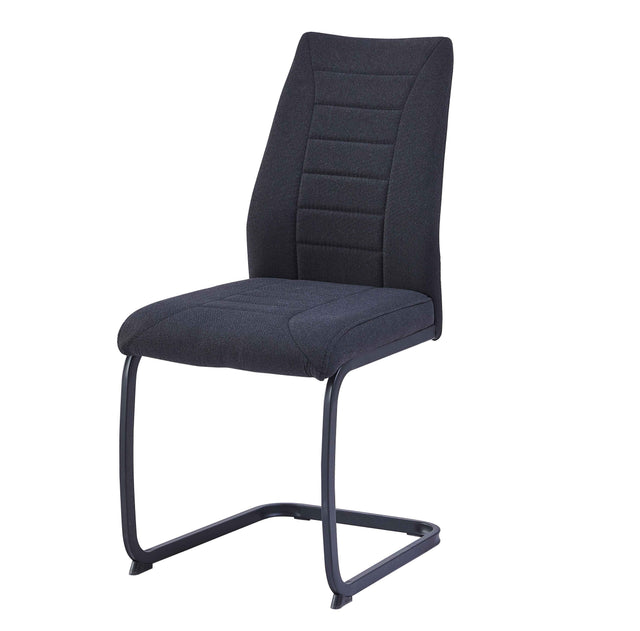 NEVIA – Komfort Freischwinger Stuhl Schwarz 43x60x92cm
