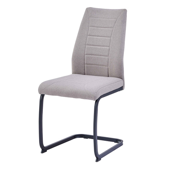 NEVIA – Komfort Freischwinger Stuhl Taupe 43x60x92cm