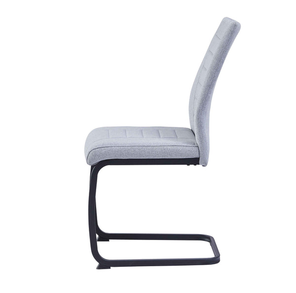 NEVIA – Komfort Freischwinger Stuhl Schwarz 43x60x92cm