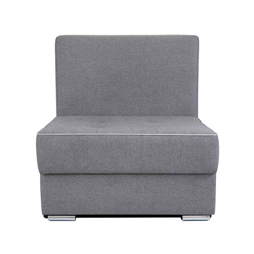 NIZA Relax Sessel mit Schlafunktion grau mit Bonell