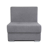 NIZA Relax Sessel mit Schlafunktion grau mit Bonell