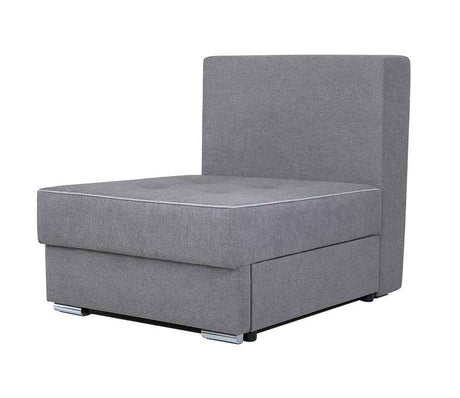 NIZA Relax Sessel mit Schlafunktion grau mit Bonell