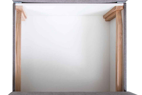 NIZA Relax Sessel mit Schlafunktion grau mit Bonell