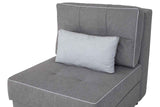 NIZA Relax Sessel mit Schlafunktion grau mit Bonell
