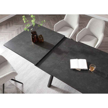 NOREGA – Flexibler Design-Esstisch 180-220x100 cm black