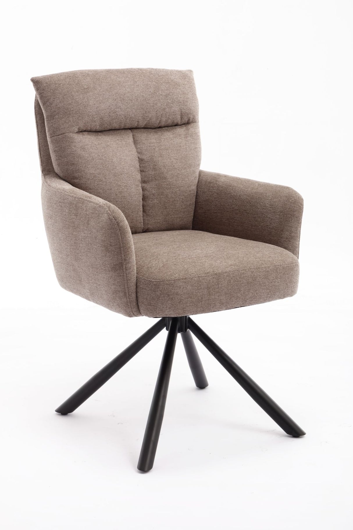 NOVA Turn Armlehnstuhl 180°Drehbar, hellbraun