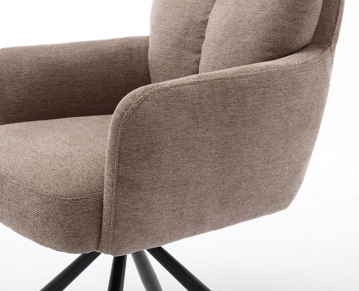 NOVA Turn Armlehnstuhl 180°Drehbar, hellbraun