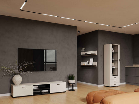 NUVOLA+ TV-Möbel ,Kaschmir / schwarz 180cm