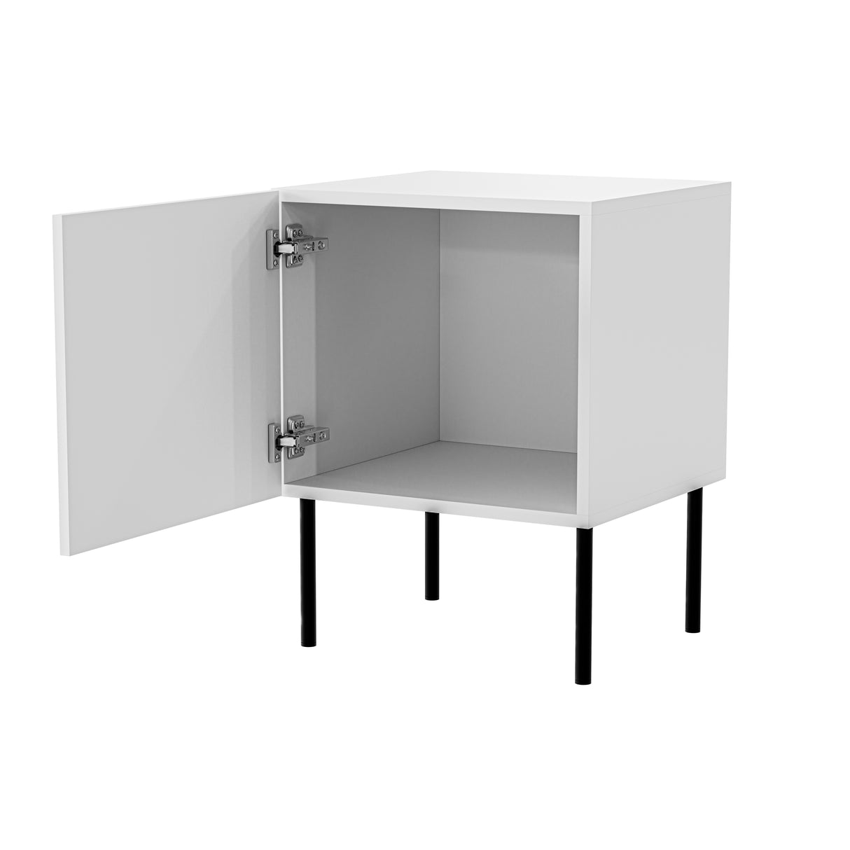 Set Nachttisch, MAISON LINEA 44,5x59x40.5 cm, Weiss matt