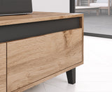 Nursia TV- Möbel -Wotan-Eiche /Anthrazit 170x48x38cm