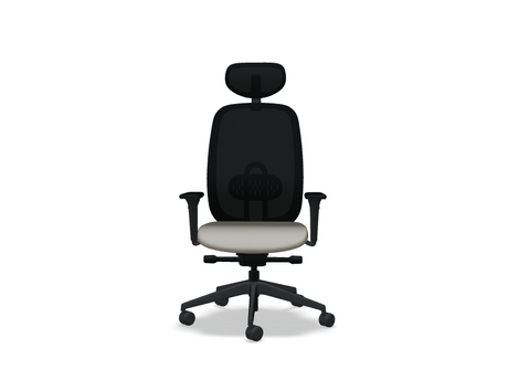 Oliver Bürostuhl 360 Kopf.+ 4D schwarz /beige - Prime Möbel