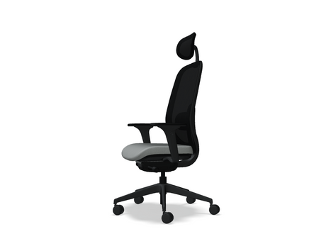 Oliver Bürostuhl 360 Kopf.+ 4D schwarz /grau Grain Stoff - Prime Möbel
