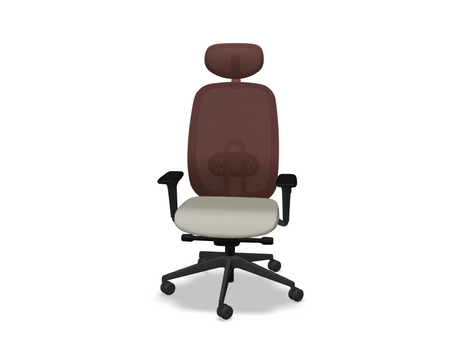 Oliver Bürostuhl 360 Kopf.+ 4D rot/beige Grain - Prime Möbel