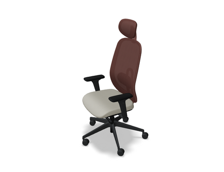 Oliver Bürostuhl 360 Kopf.+ 4D rot/beige Grain - Prime Möbel