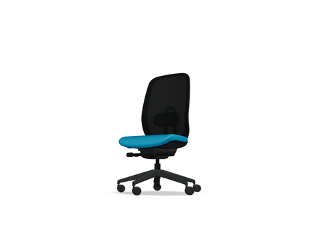 Oliver Bürostuhl 360 aqua/ schwarz - Prime Möbel