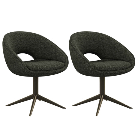 OREO Design Esszimmer Stuhl 360° Grün - offener Rücken