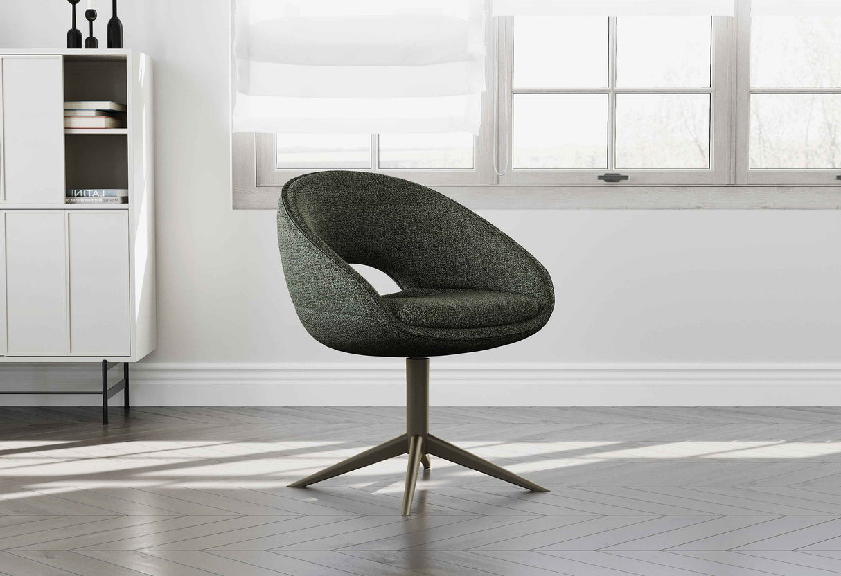 OREO Design Esszimmer Stuhl 360° Grün - offener Rücken