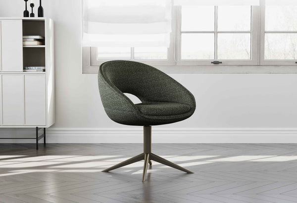 OREO Design Esszimmer Stuhl 360° Grün - offener Rücken