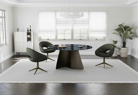 OREO Design Esszimmer Stuhl 360° Grün - offener Rücken