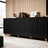 PALMOS Sideboard - Mattweiss 200x82x42cm - Skandien