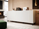 PALMOS Sideboard - Mattweiss 200x82x42cm - Skandien