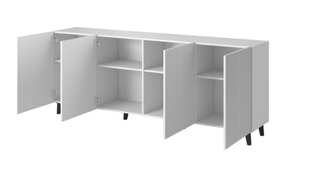 PALMOS Sideboard - Mattschwarz 200x82x42cm