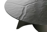 PAVARD Design Esstisch – Rund Braun, Glas + Metall Ø 160x78cm