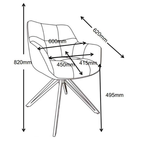 POLO Armlehnstuhl  180°  Beige - komplett bezogen