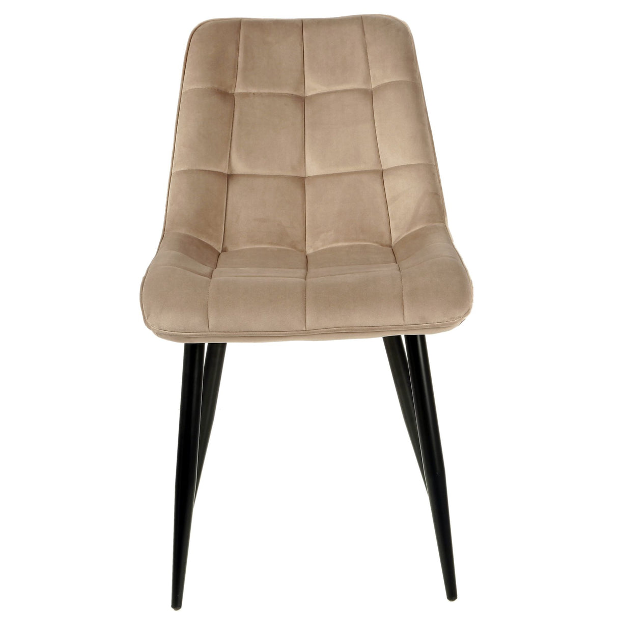 4x Set PRIME VITA Stuhl - Essen, Grau Samt, 48x60x89 cm