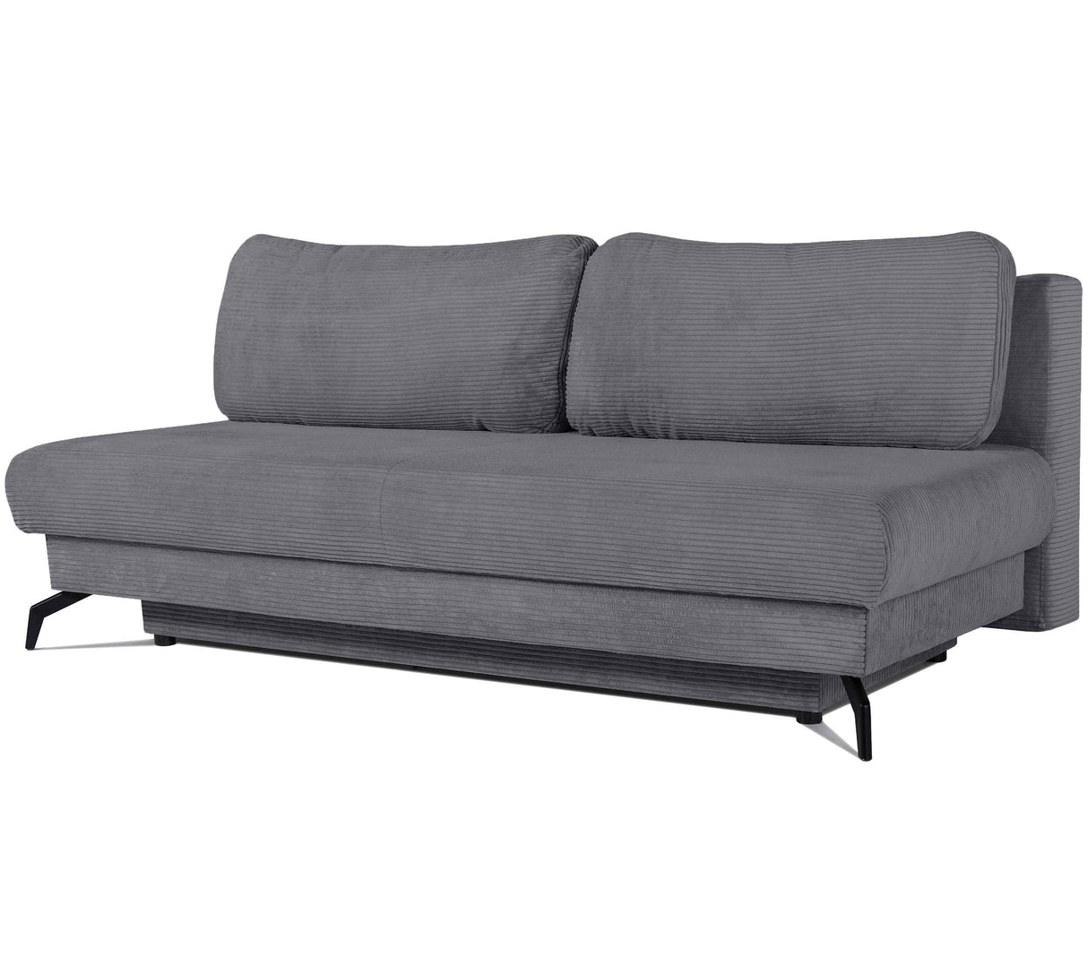 Prime Vita Sofa mit Bettauszug -Cord Dunkelgrau 208x100x80cm