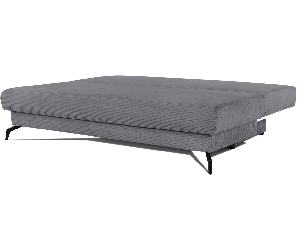 Prime Vita Sofa mit Bettauszug -Cord Dunkelgrau 208x100x80cm