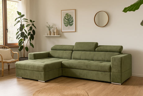 nova Ecksofa grün 290x170 cm