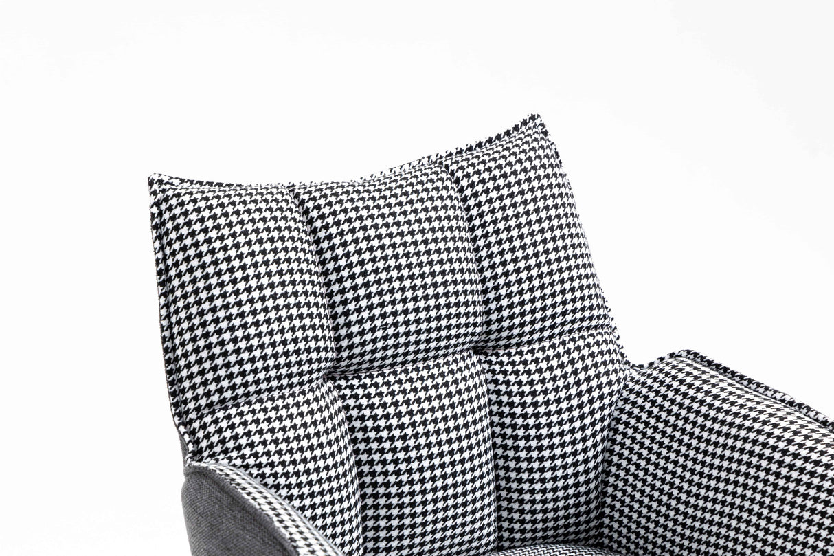 RADE Armlehnstuhl  180° drehbar, Grau - DESIGN 61x62x89cm