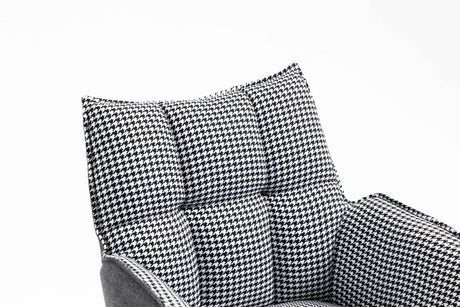 RADE Armlehnstuhl  180° drehbar, Grau - DESIGN 61x62x89cm