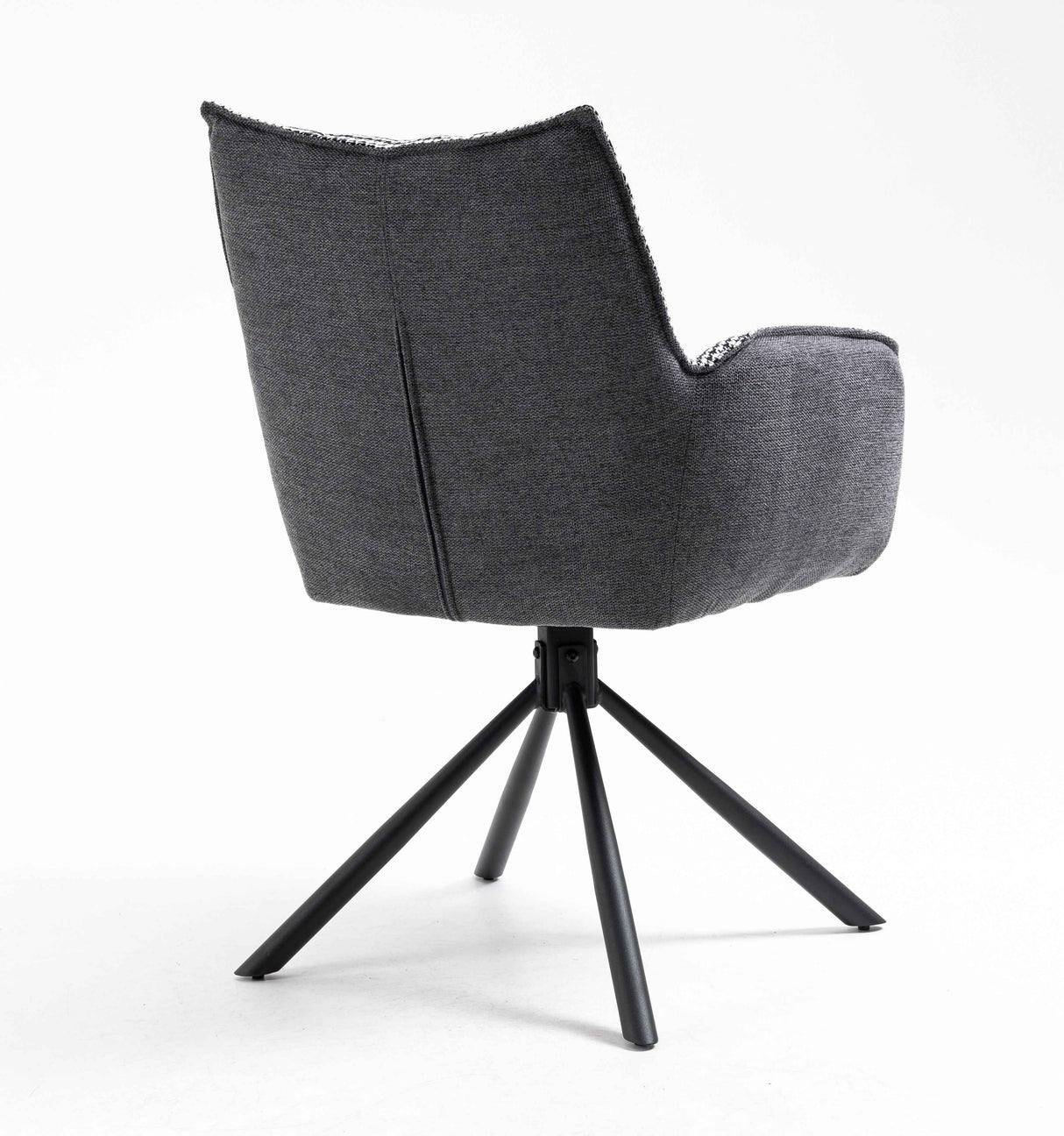 RADE Armlehnstuhl  180° drehbar, Grau - DESIGN 61x62x89cm