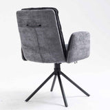 RALF DESIGN Armlehnstuhl  180° drehbar,  Grau -komplett bezogen