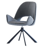 Royal Stuhl Grau Designer- 360° Drehfunk. Komfort