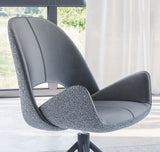 Royal Stuhl Grau Designer- 360° Drehfunk. Komfort