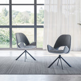 Royal Stuhl Grau Designer- 360° Drehfunk. Komfort