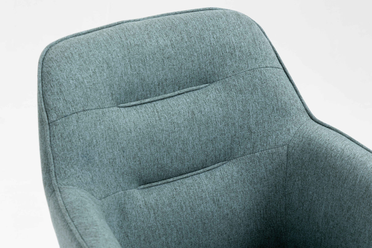 SIAN Armlehnstuhl  180° drehbar, Türkis- 63x61x88