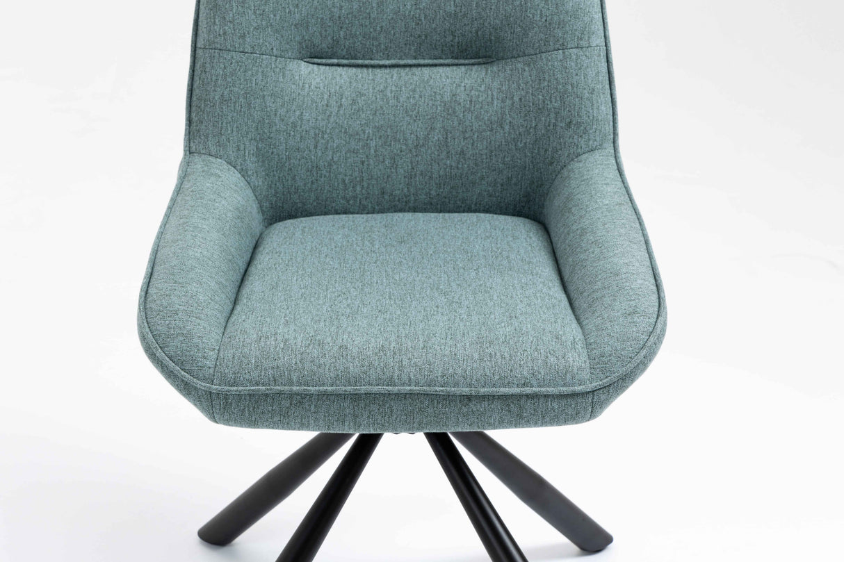 SIAN Stuhl 180° drehbar, Grau- 63x61x88cm