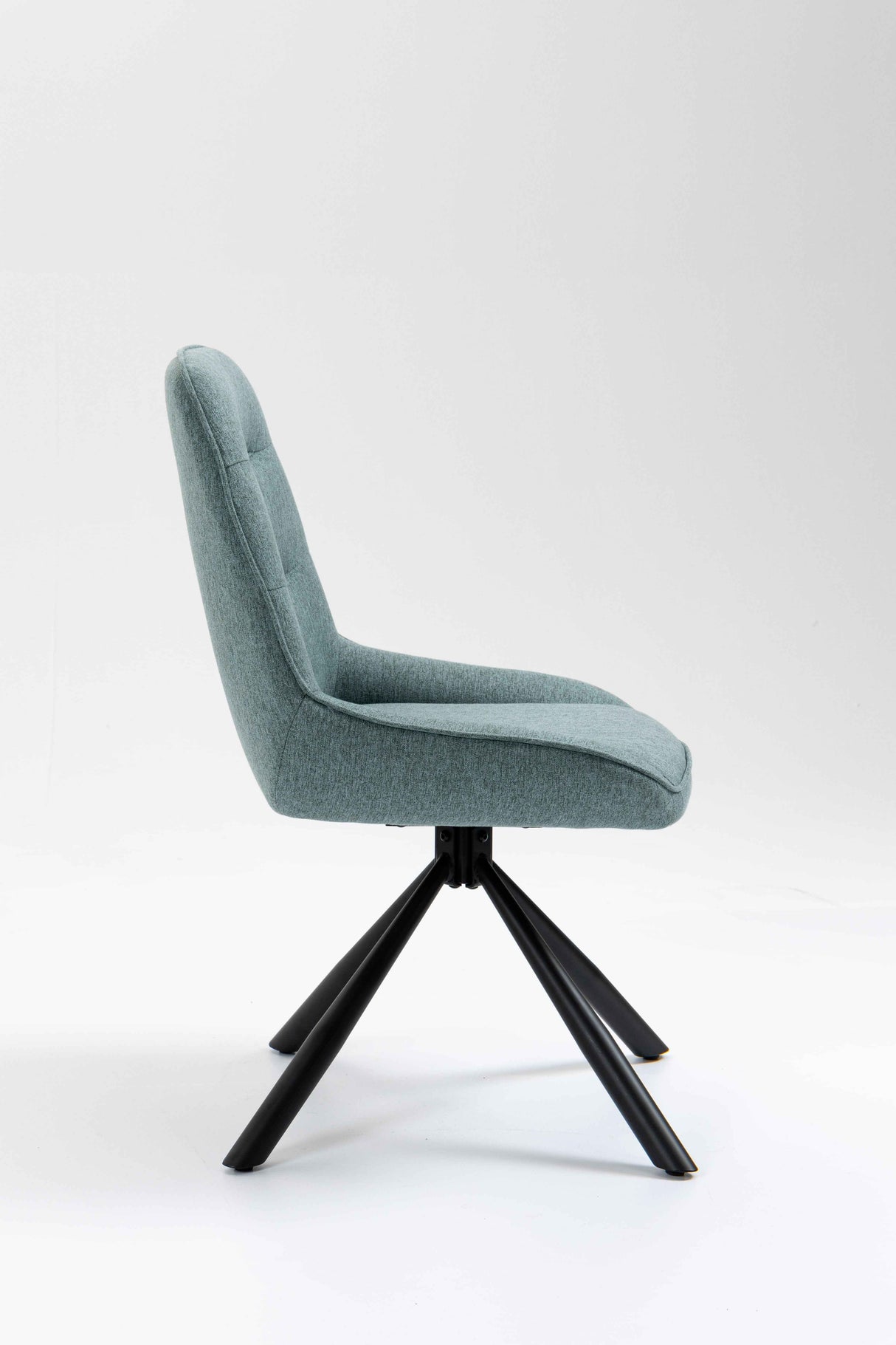 SIAN Stuhl 180° drehbar, Türkis- 63x61x88cm