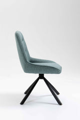 SIAN Stuhl 180° drehbar, Türkis- 63x61x88cm
