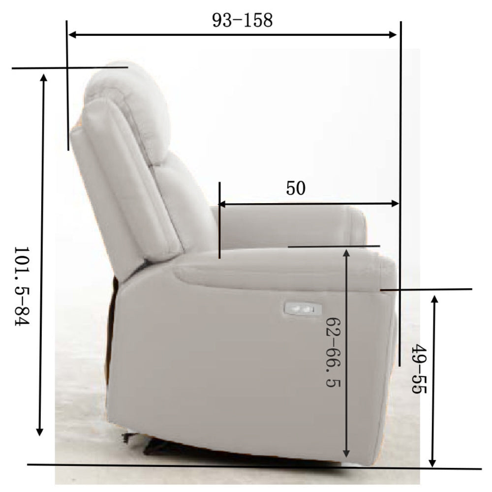 Simon Sofa  2-sitzer Relax Motor Beige