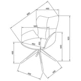 Stuhl Tiago Dreh- Stuhl Grau mit 360°-Funktion